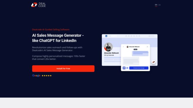 Dealcode’s AI Sales Message Generator