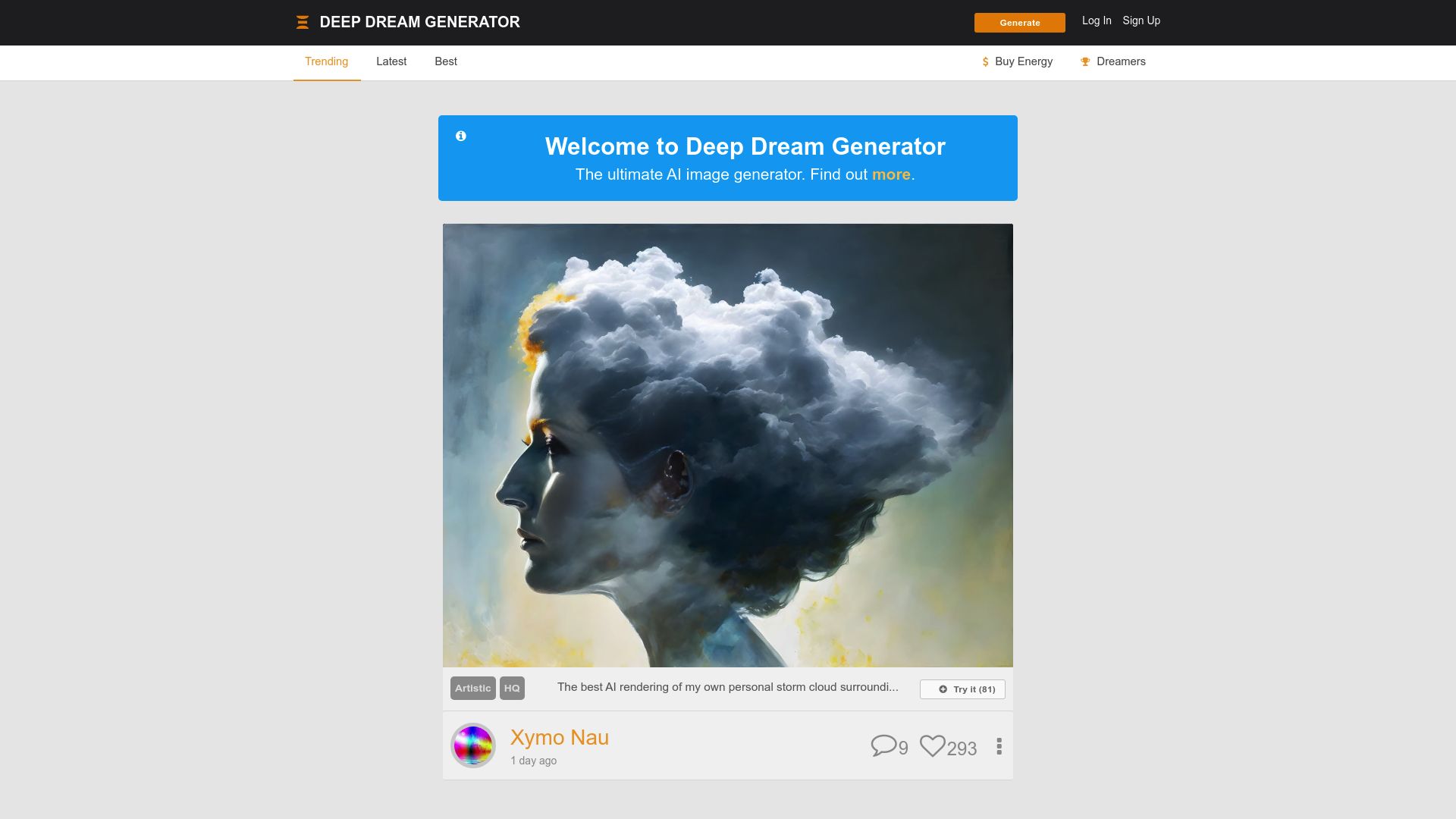 Deep Dream Generator - About, Reviews, Alternatives - AI Locator