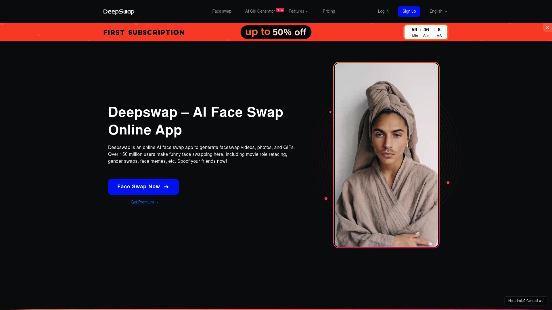 DeepSwap - About, Reviews, Alternatives - AI Locator