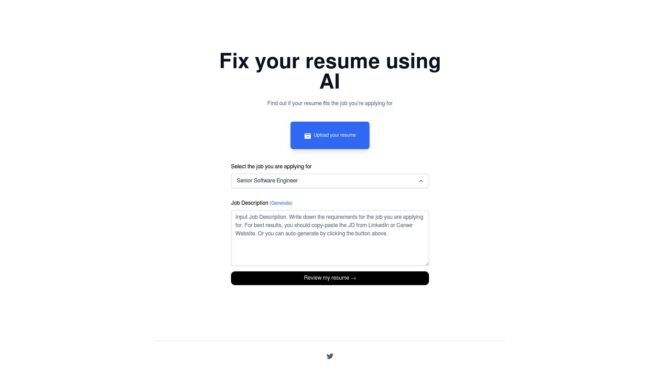 Fix My Resume