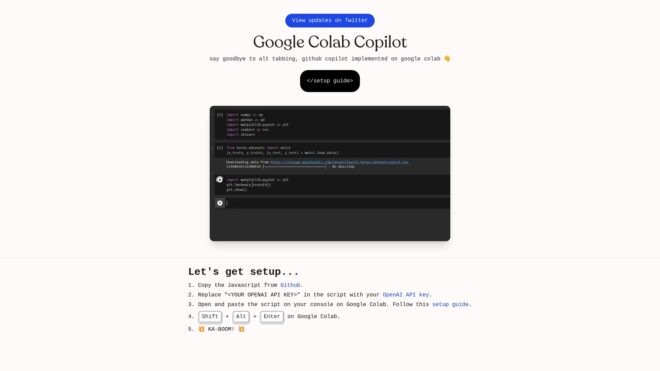 Google Colab Copilot