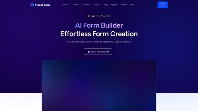 MakeForms’ AI Form Builder